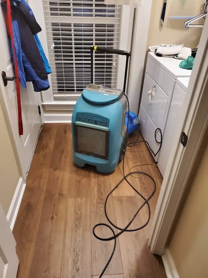 Commercial dehumidifier deployed for Flood Damage Cleanup in Havelock